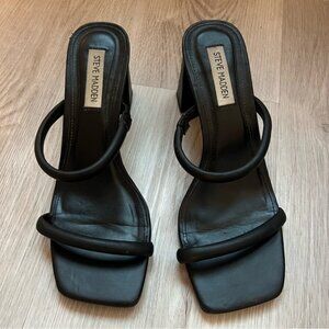 Steve Madden Black Strappy Heels